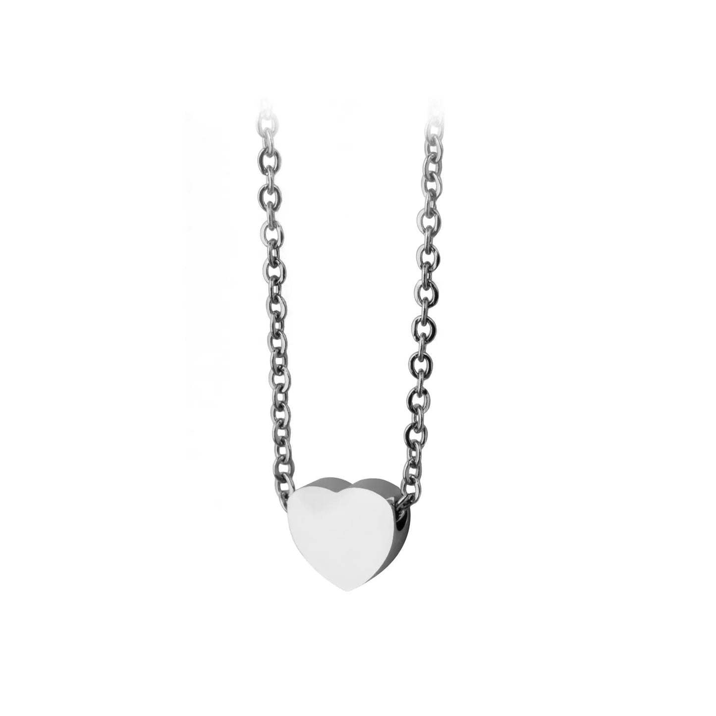 Heart engraved necklace