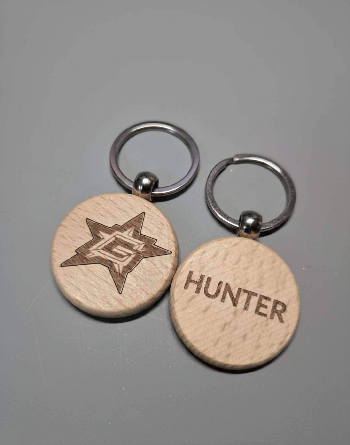 Custom wood keychain
