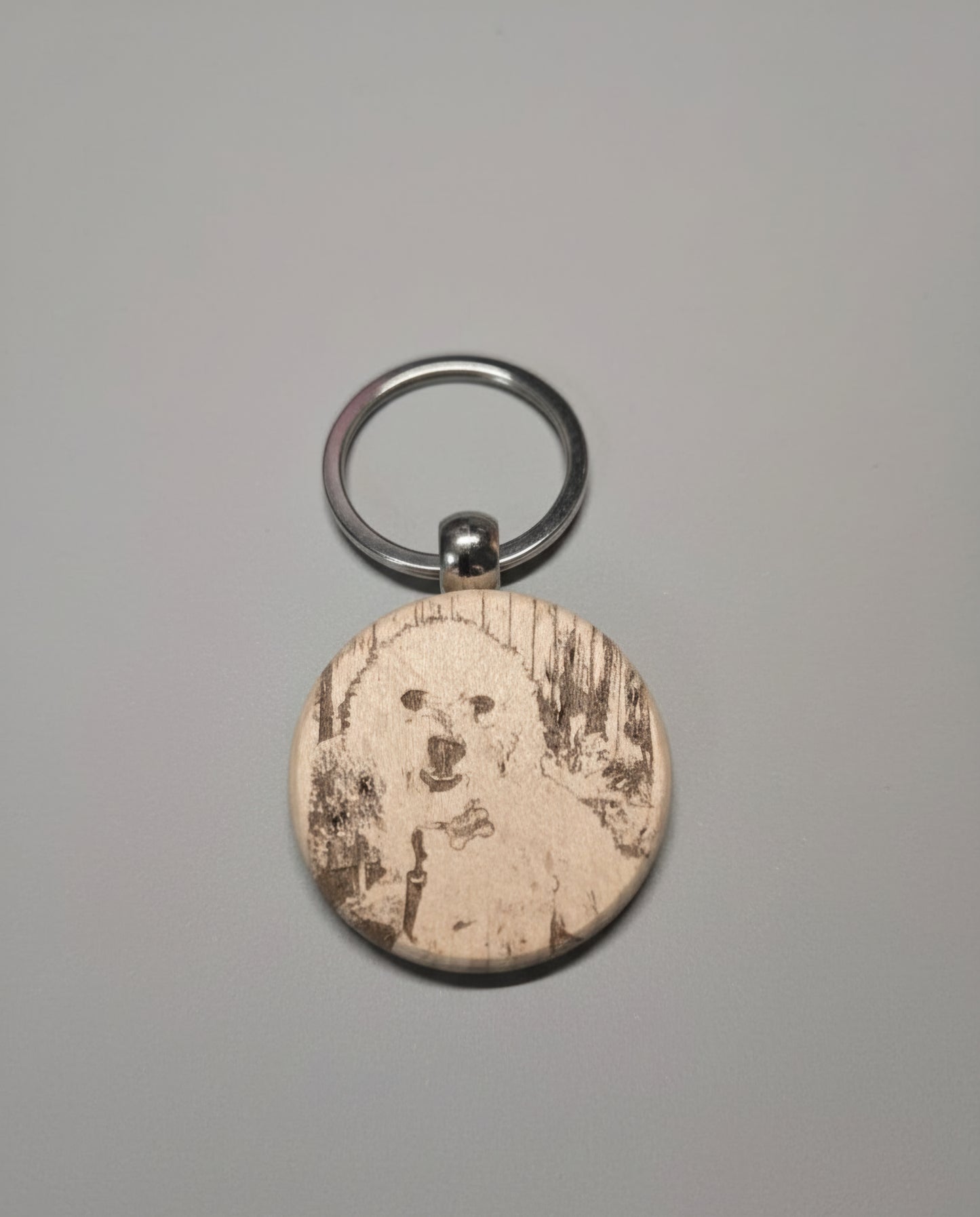 Custom wood keychain