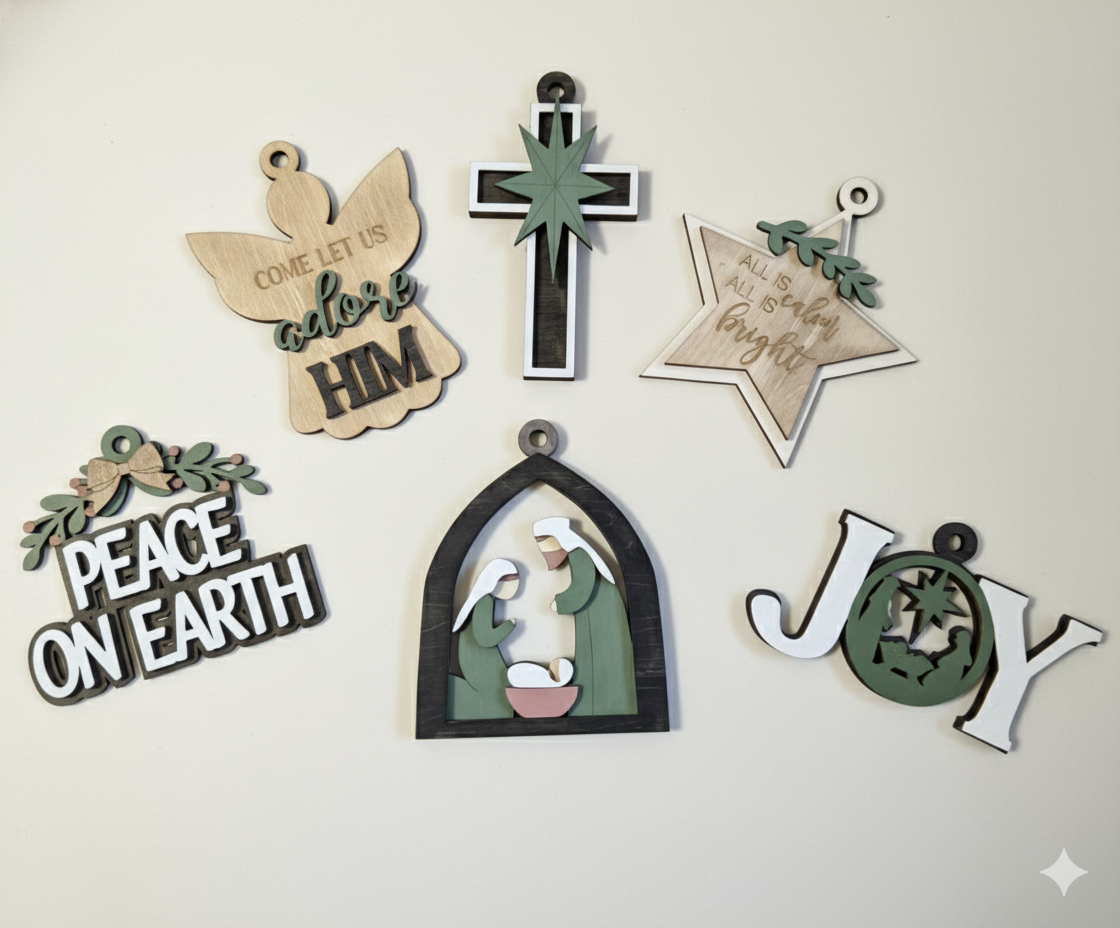 Christmas ornaments  6pc