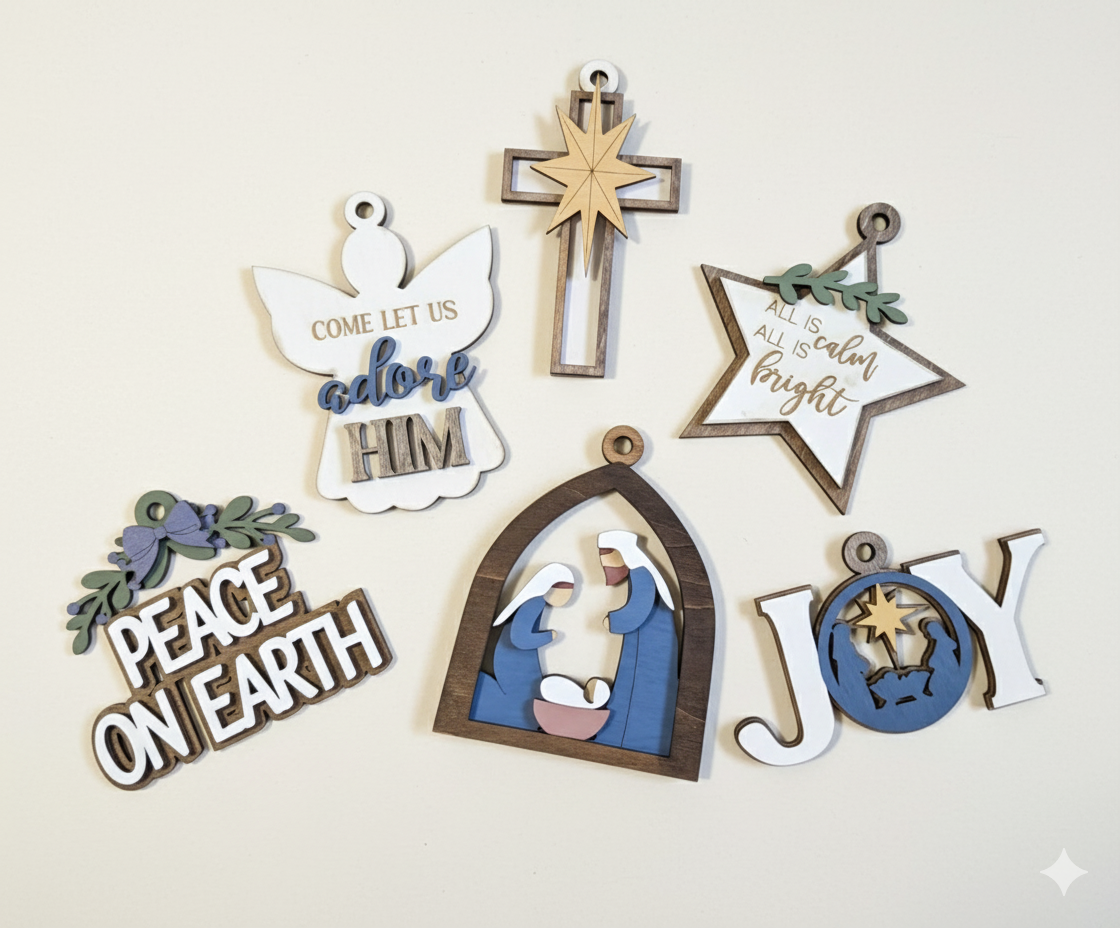 Christmas ornaments  6pc