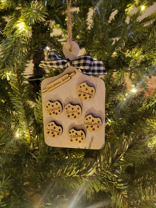 Family cookie ornament